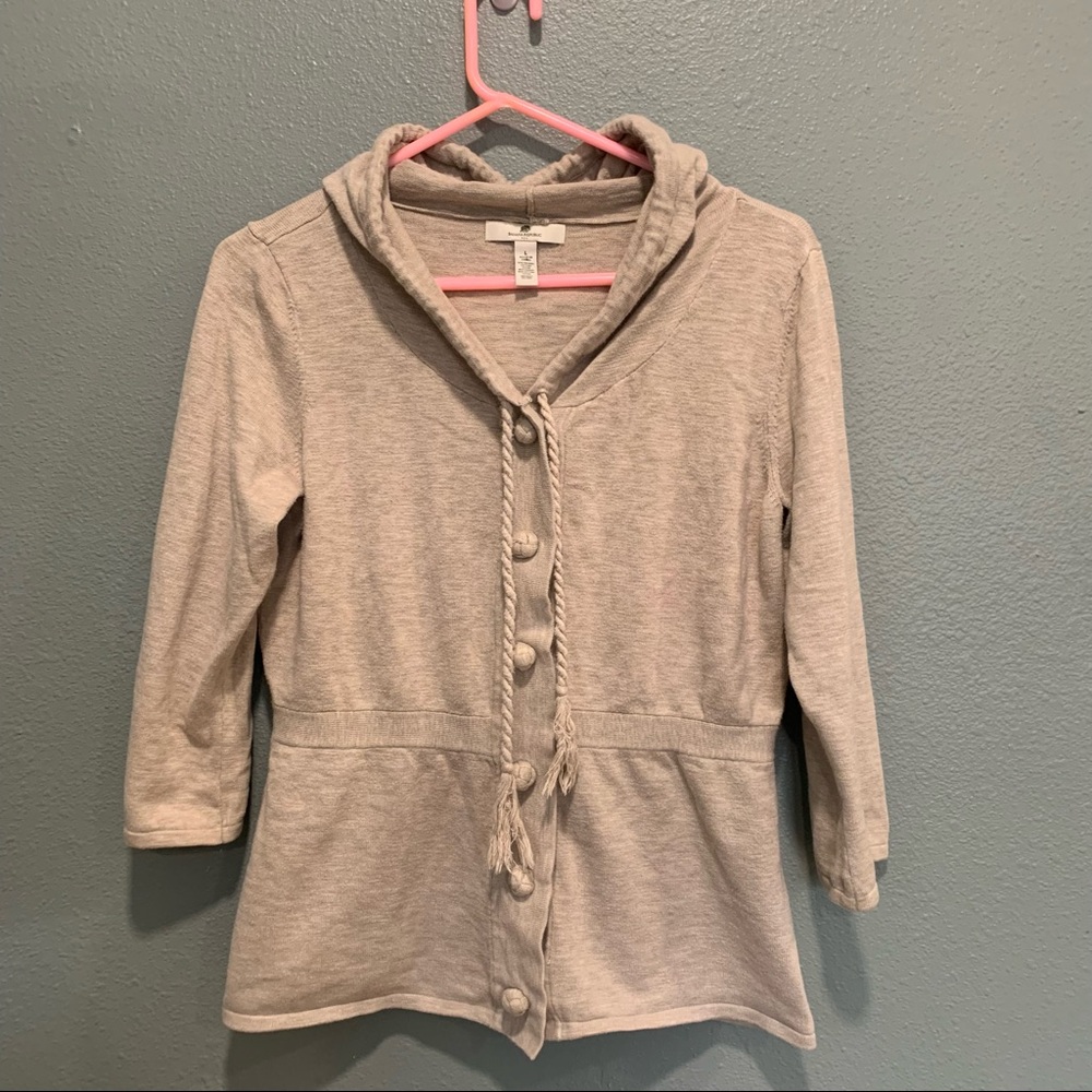 Banana Republic | snap closure casual top with hood